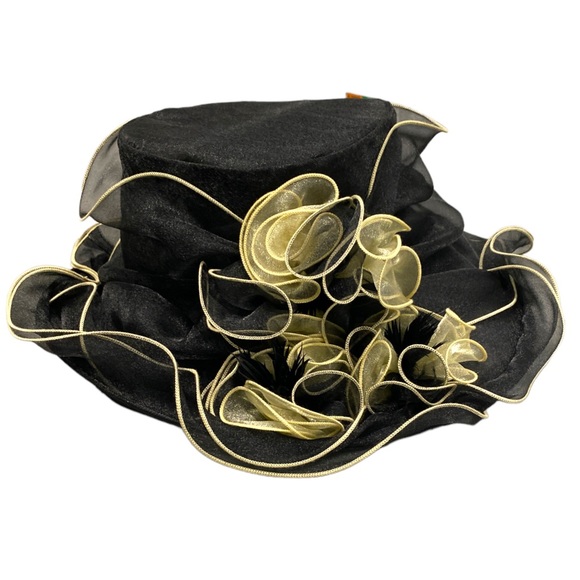 Something Special LA Organza Floral Hat - Picture 3 of 16